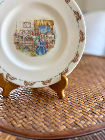 Vintage Bedtime Bunnykins Plate