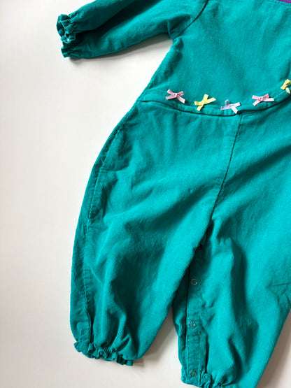 Vintage 90s Corduroy Romper Size 2T