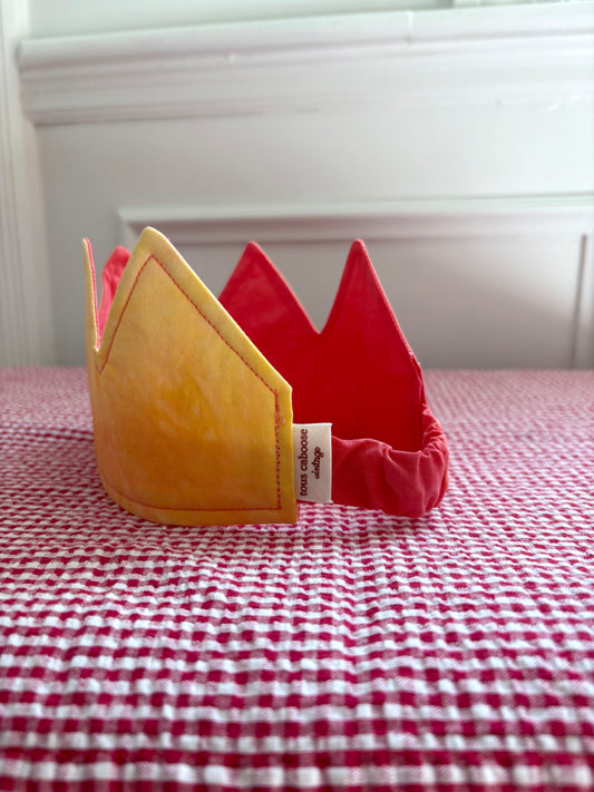 Hand-sewn Upcycled Reversible Crown