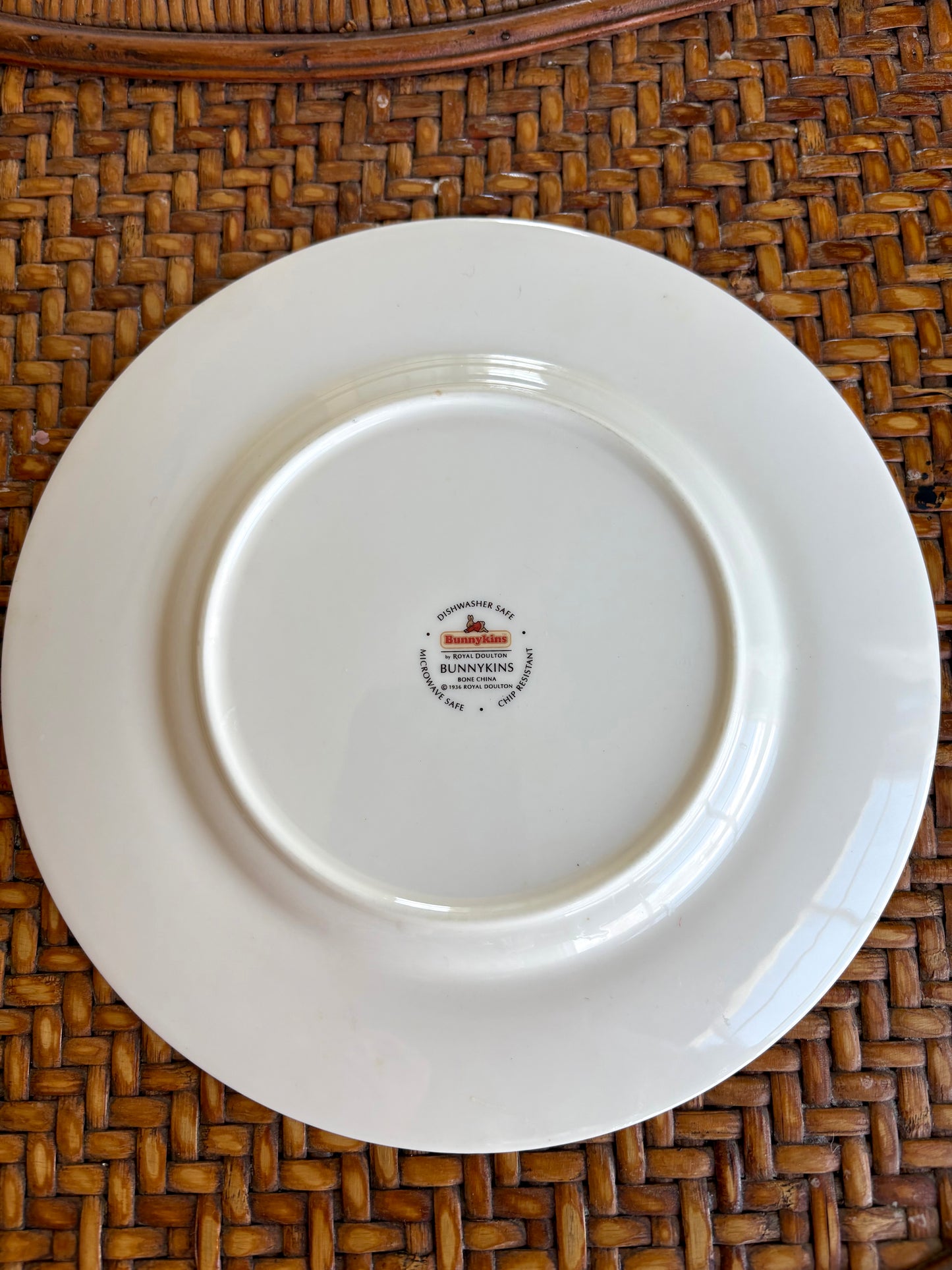 Vintage Picnic Bunnykins Plate