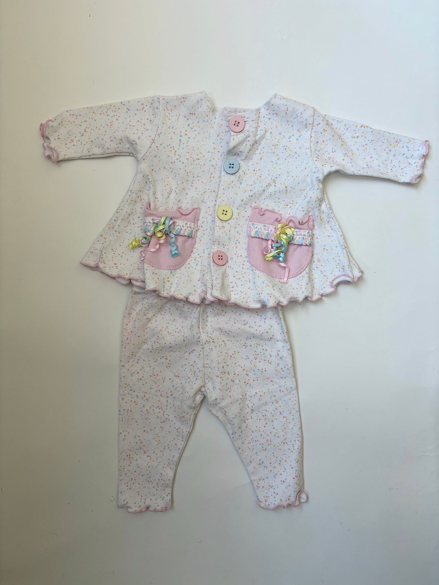 Vintage 90s Pastel Party Set Size 3 months