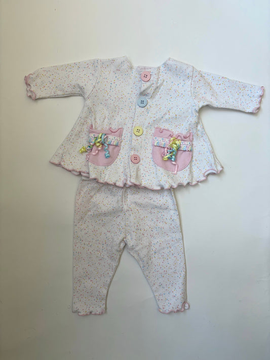 Vintage 90s Pastel Party Set Size 3 months