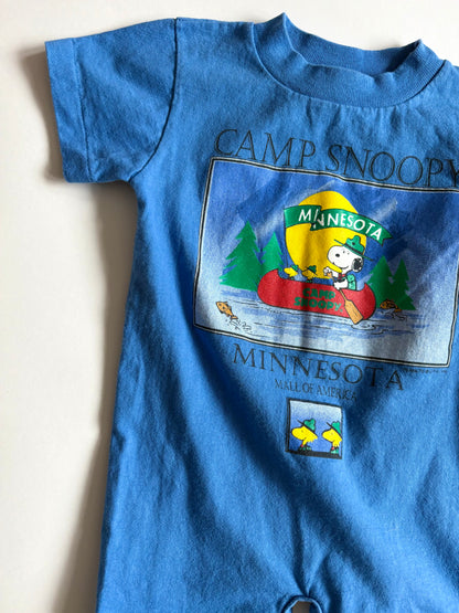 Vintage 90s Camp Snoopy Mall of America Romper Size 6 months