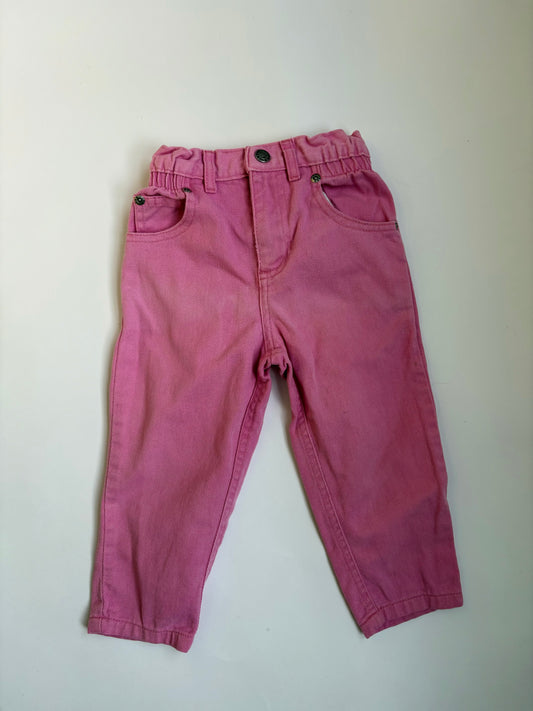Vintage 90s Canyon River Blues Pink Mom Jean Size 2T