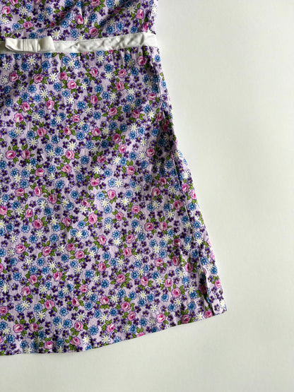 Vintage 90s Lavender Floral Dress Size 3T