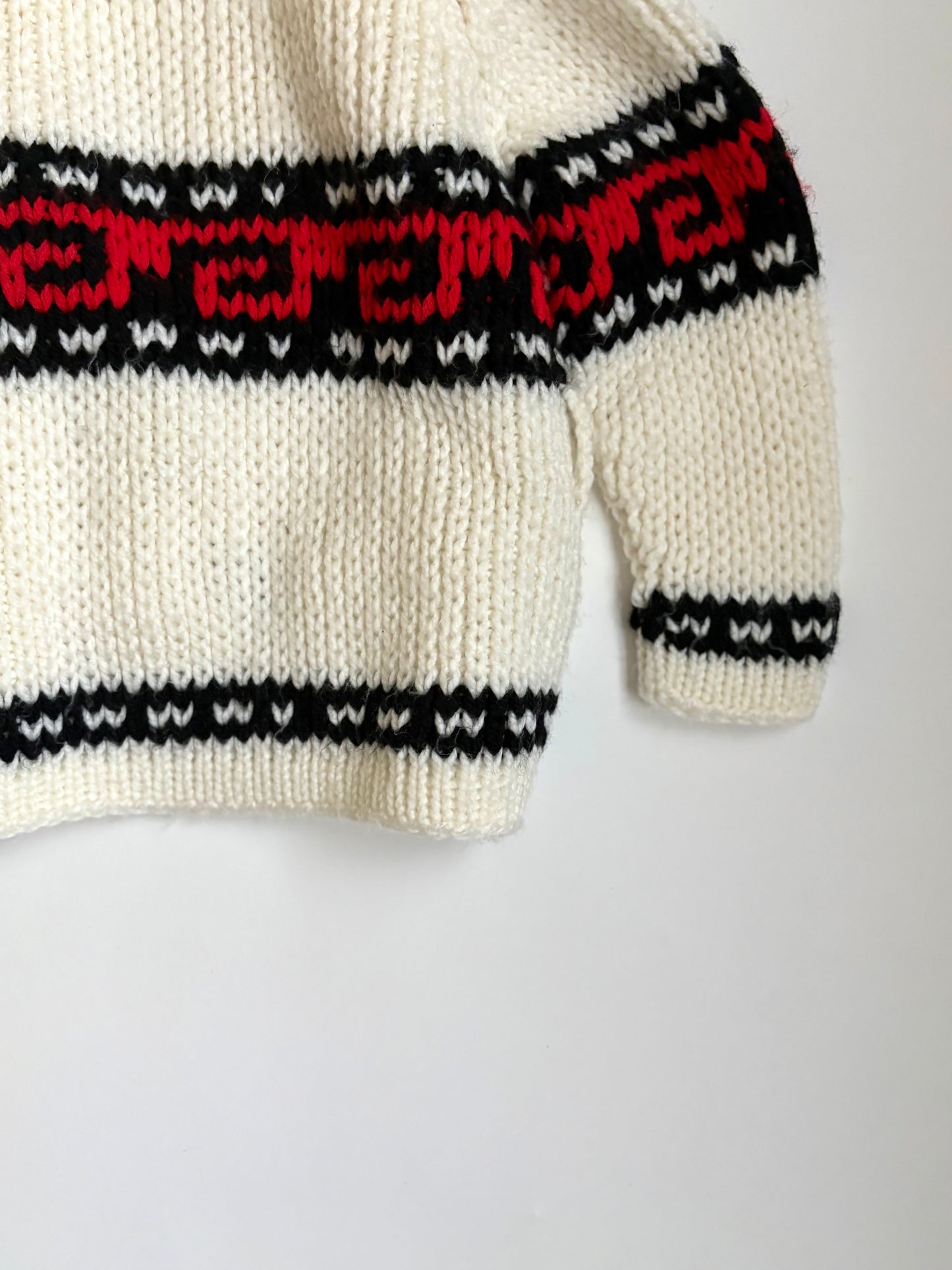 Vintage Hand-knit Southwest Chunky Cardigan Size 2T