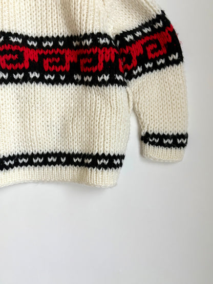 Vintage Hand-knit Southwest Chunky Cardigan Size 2T