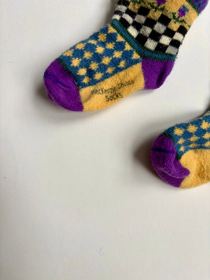 Vintage 90s Mackenzie-Childs Whimsy Baby Socks