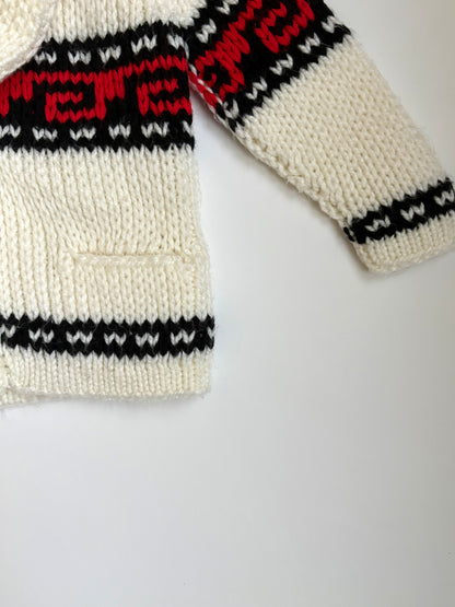 Vintage Hand-knit Southwest Chunky Cardigan Size 2T