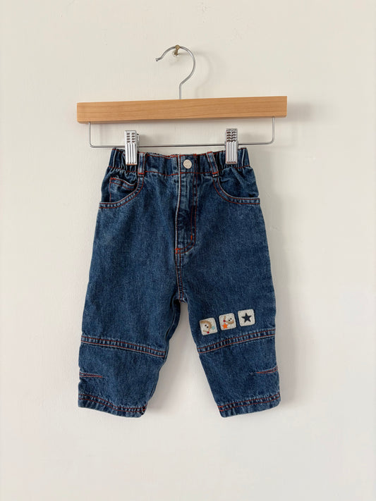 Vintage Cherokee Baby Hedgehog Jeans Size 9 months