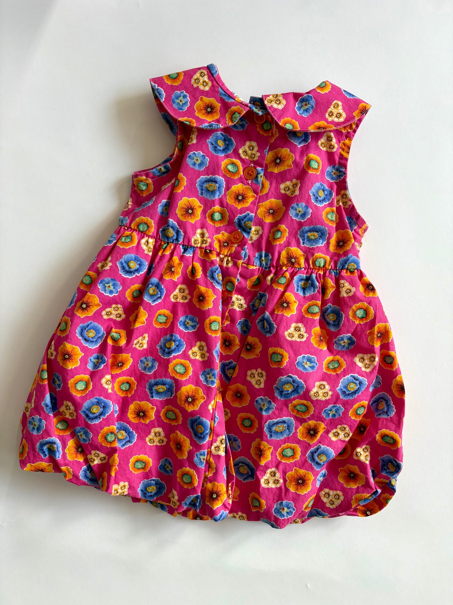 Vintage 90s Baby Beluga Floral Bubble Hem Dress Size 2T