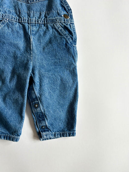 Vintage 90s Oshkosh Denim Overalls Size 3-6 months