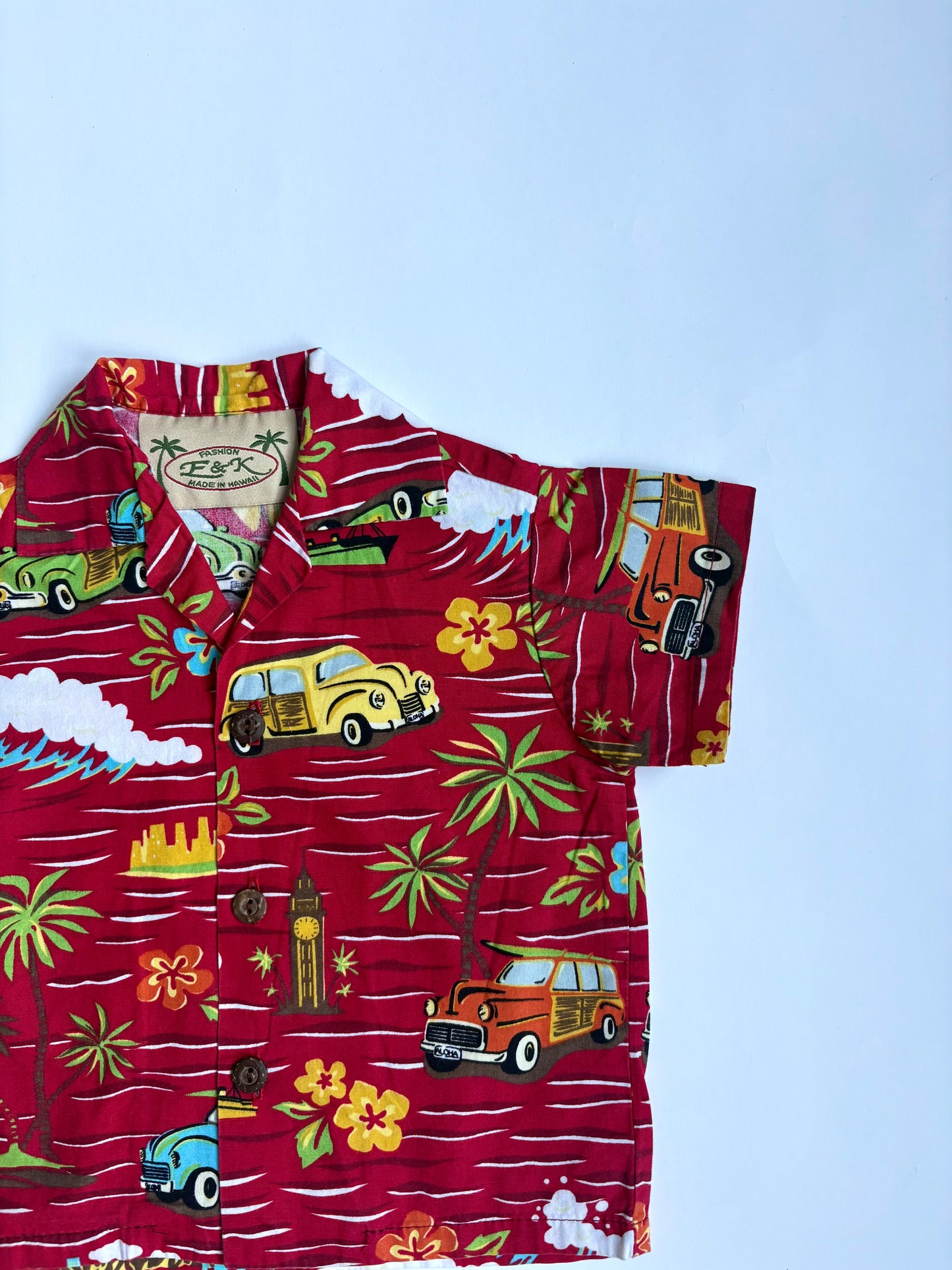 Vintage Hawaiian Woody Shirt Size 12 months