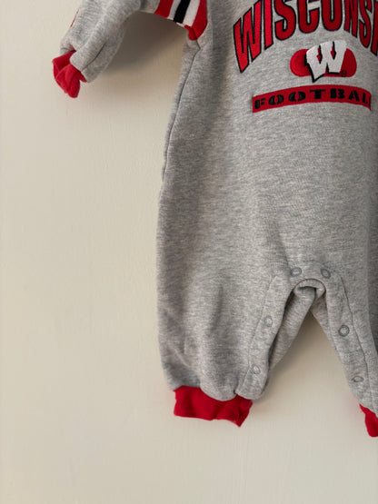Vintage Wisconsin Football Romper Size 6-9 months