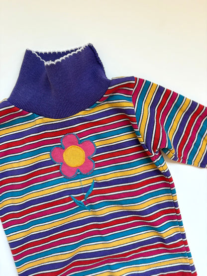 Vintage 80s Healthtex Stripe Turtleneck Size 2T