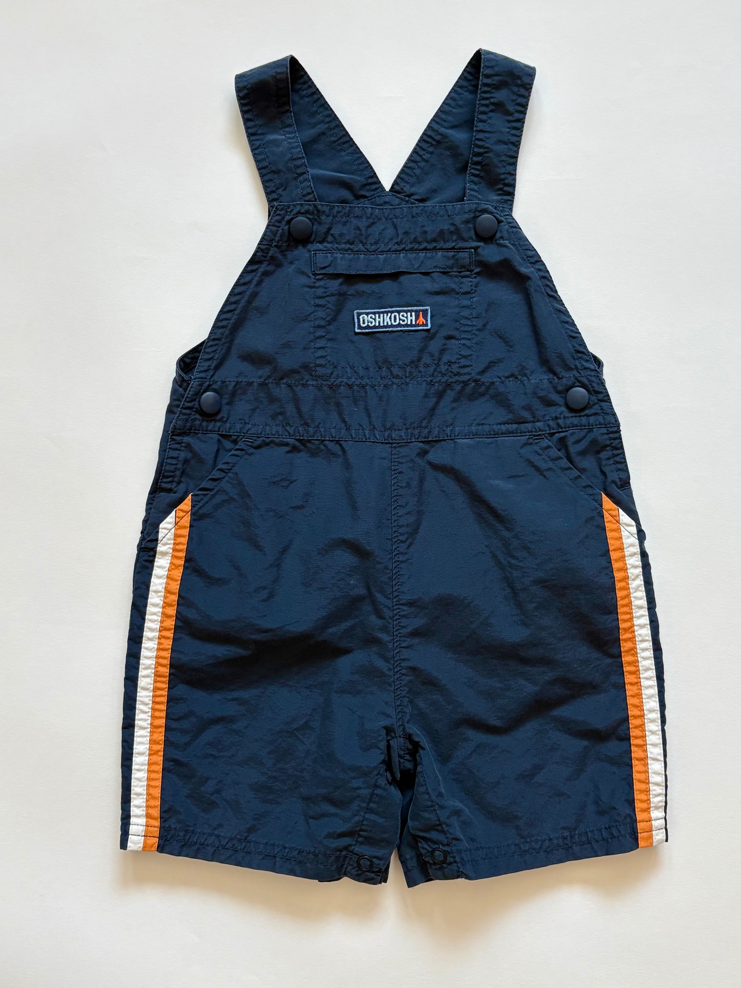 Vintage Y2K Oshkosh Rocket Ship Shortalls Size 18 months