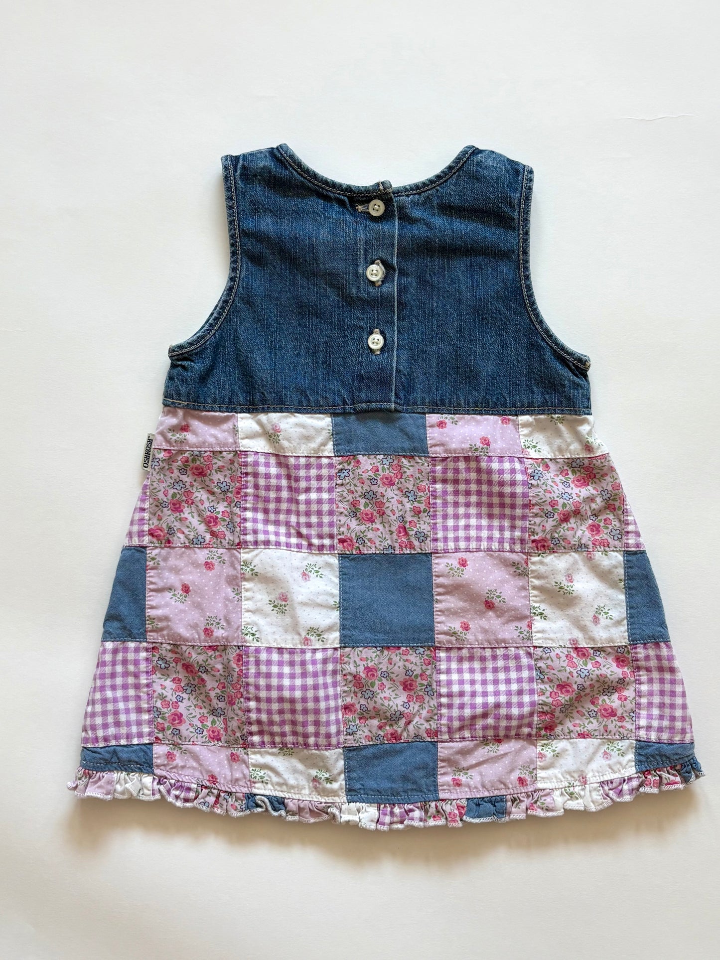 Vintage Y2K Oshkosh Madras Dress Size 18 months