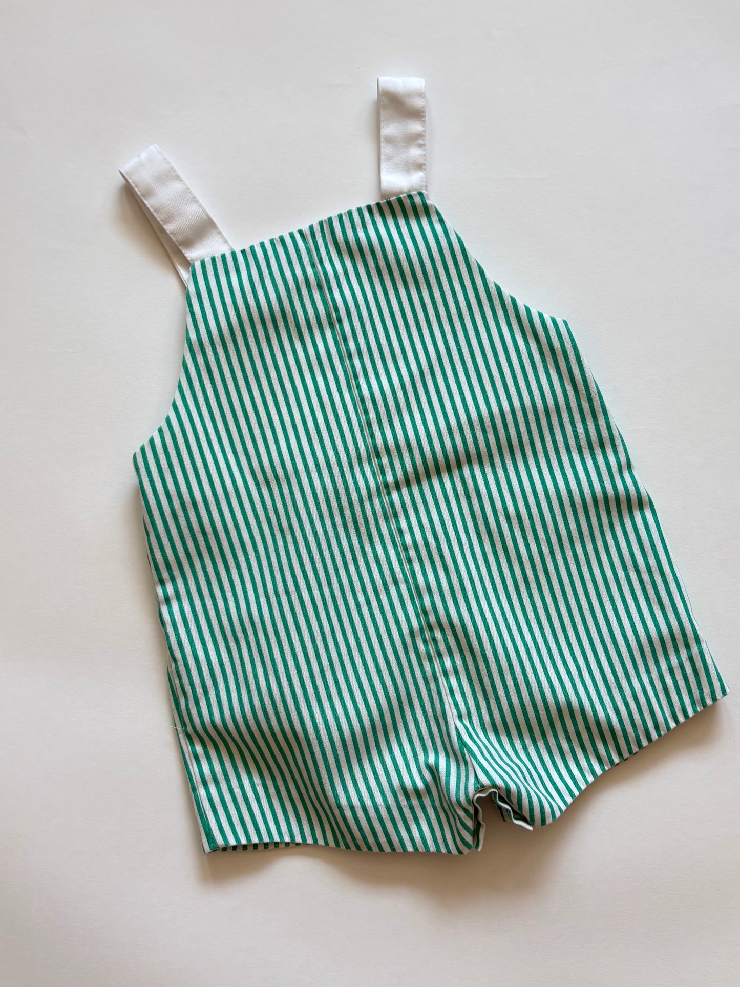 Vintage 80s/90s Striped Fish Shortalls Size 18 months