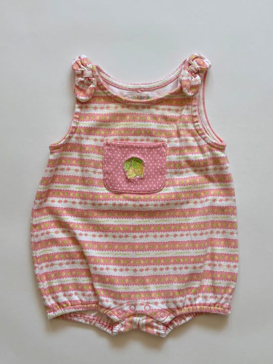 Vintage 90s Gymboree Citrus Bubble Romper Size 6-12 months