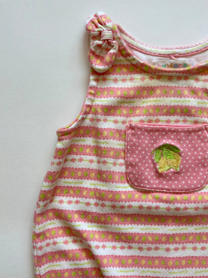Vintage 90s Gymboree Citrus Bubble Romper Size 6-12 months