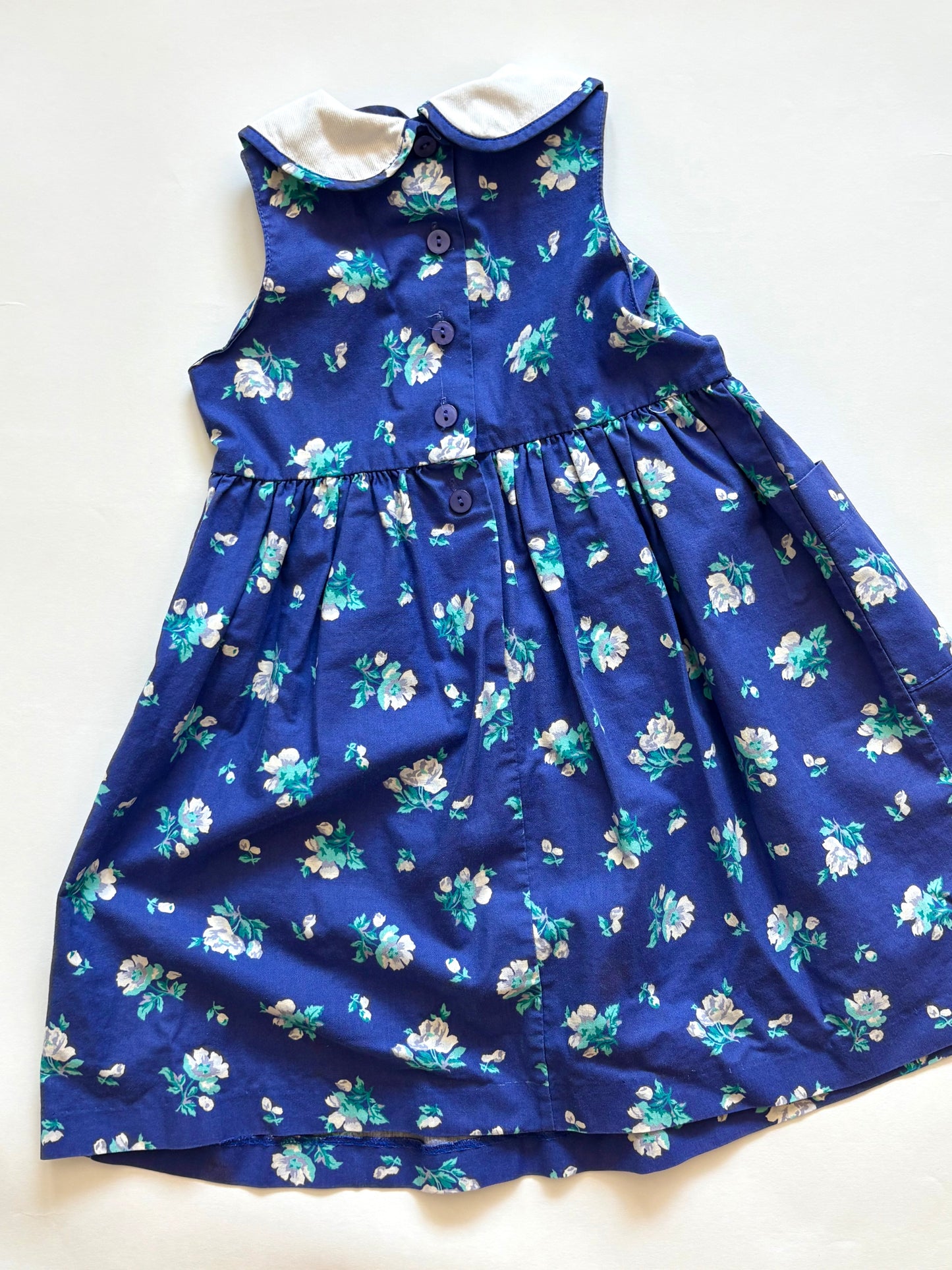 Vintage 90s Laura Ashley Collared Dress Size 3T