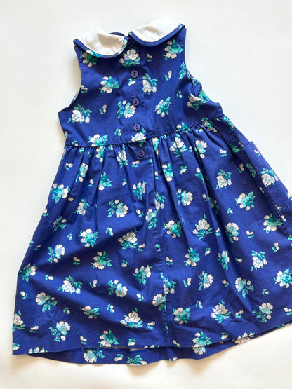 Vintage 90s Laura Ashley Collared Dress Size 3T