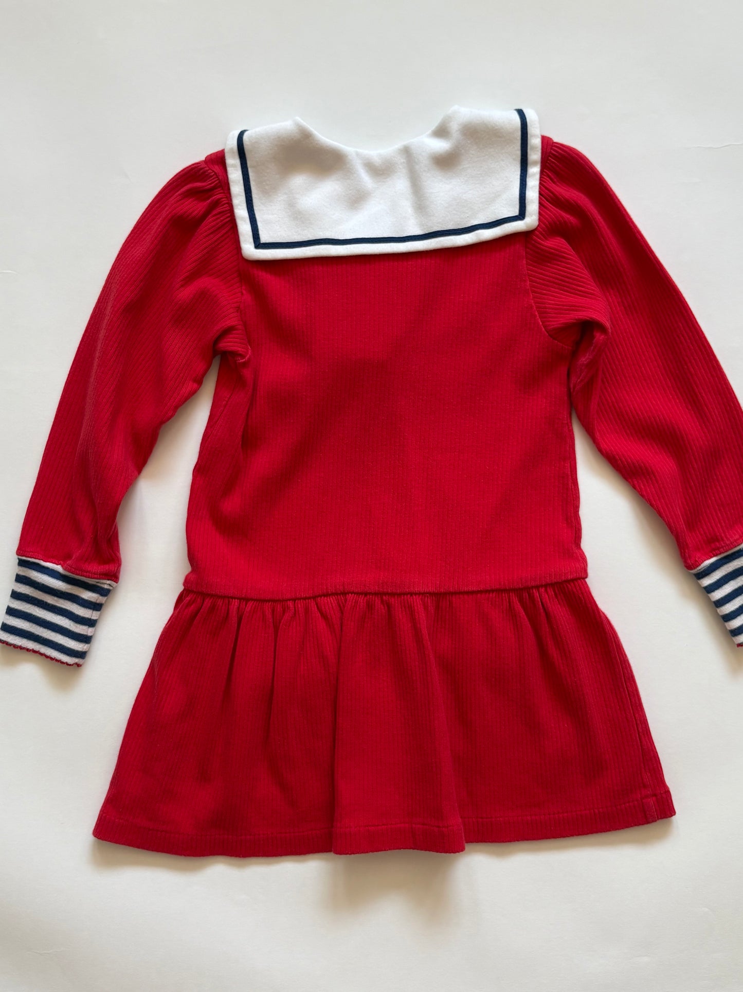 Vintage 90s Gymboree Drop Waist Sailor Dress Size 3T