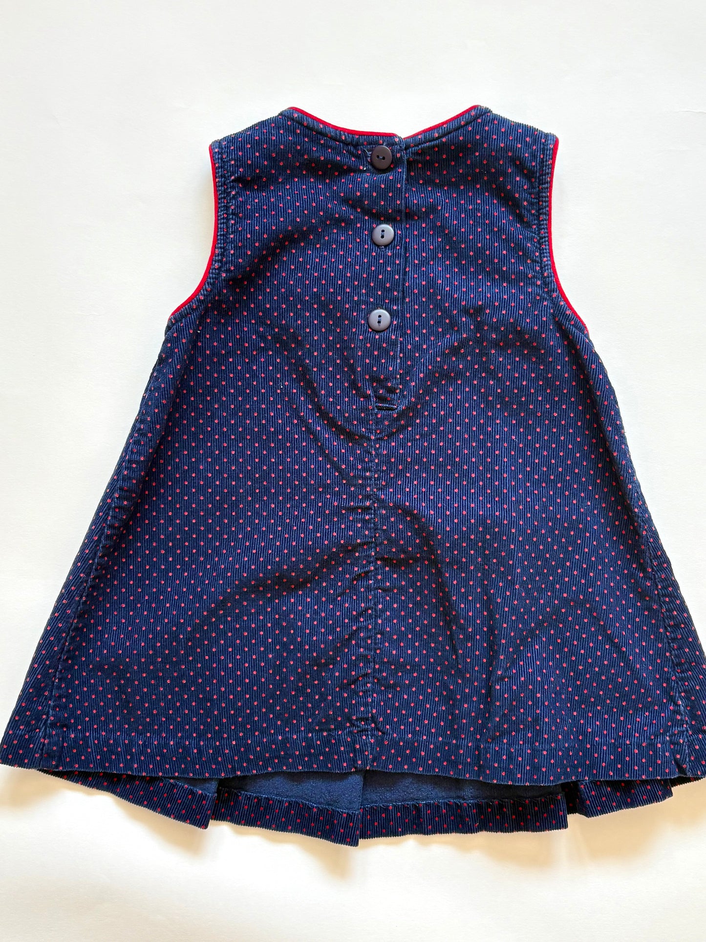 Vintage 90s Samara Corduroy Heart Dress Size 3T