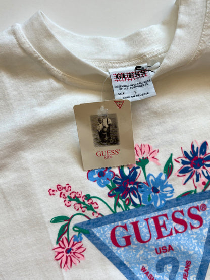 Vintage 90s Guess Deadstock Oversized Floral Tee Size 7