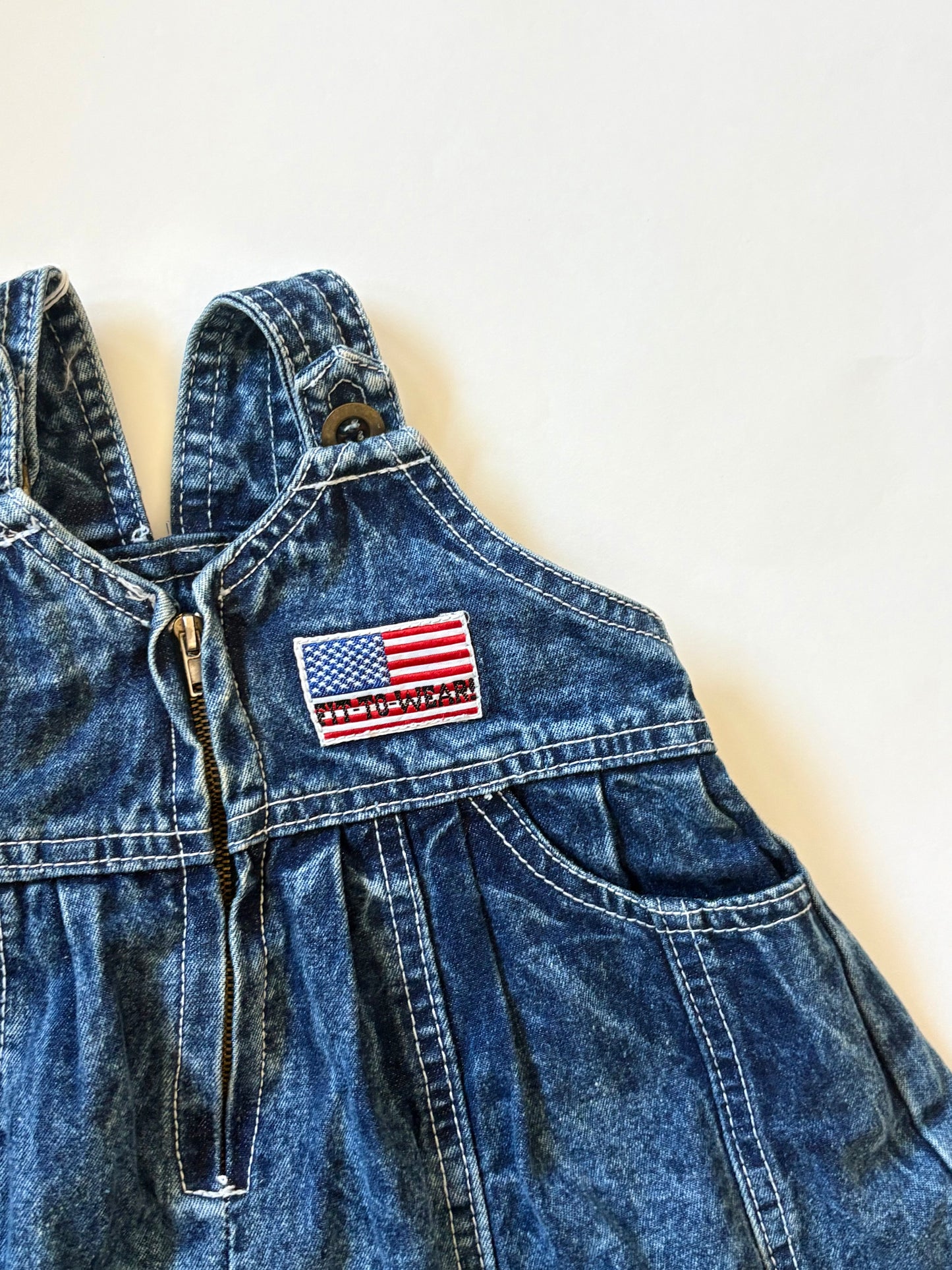 Vintage 90s Nautical Denim Jumper Size 12-18 months