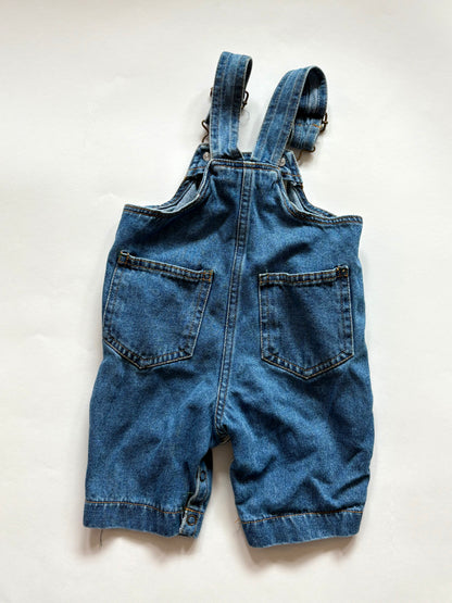 Vintage 90s Disney Pooh Bear Denim Overalls Size 3-6 months