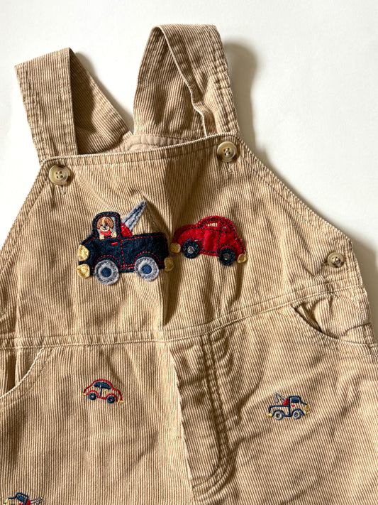 Vintage Y2K Corduroy Truck Overalls Size 18mo