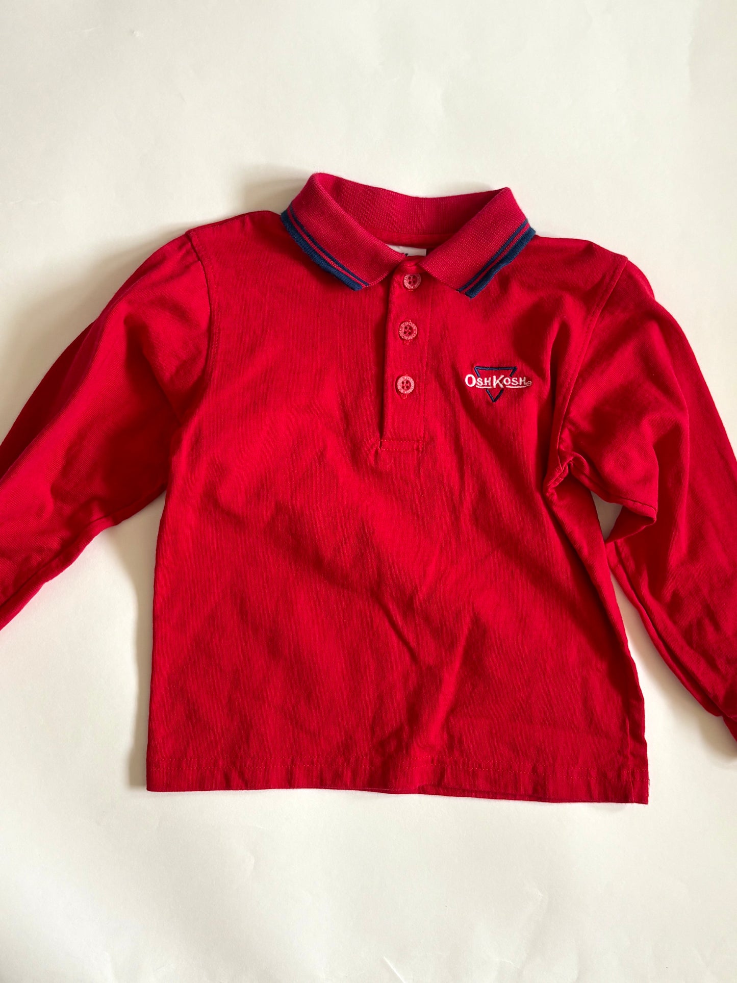 Vintage 90s Oshkosh Logo Polo Size 4T
