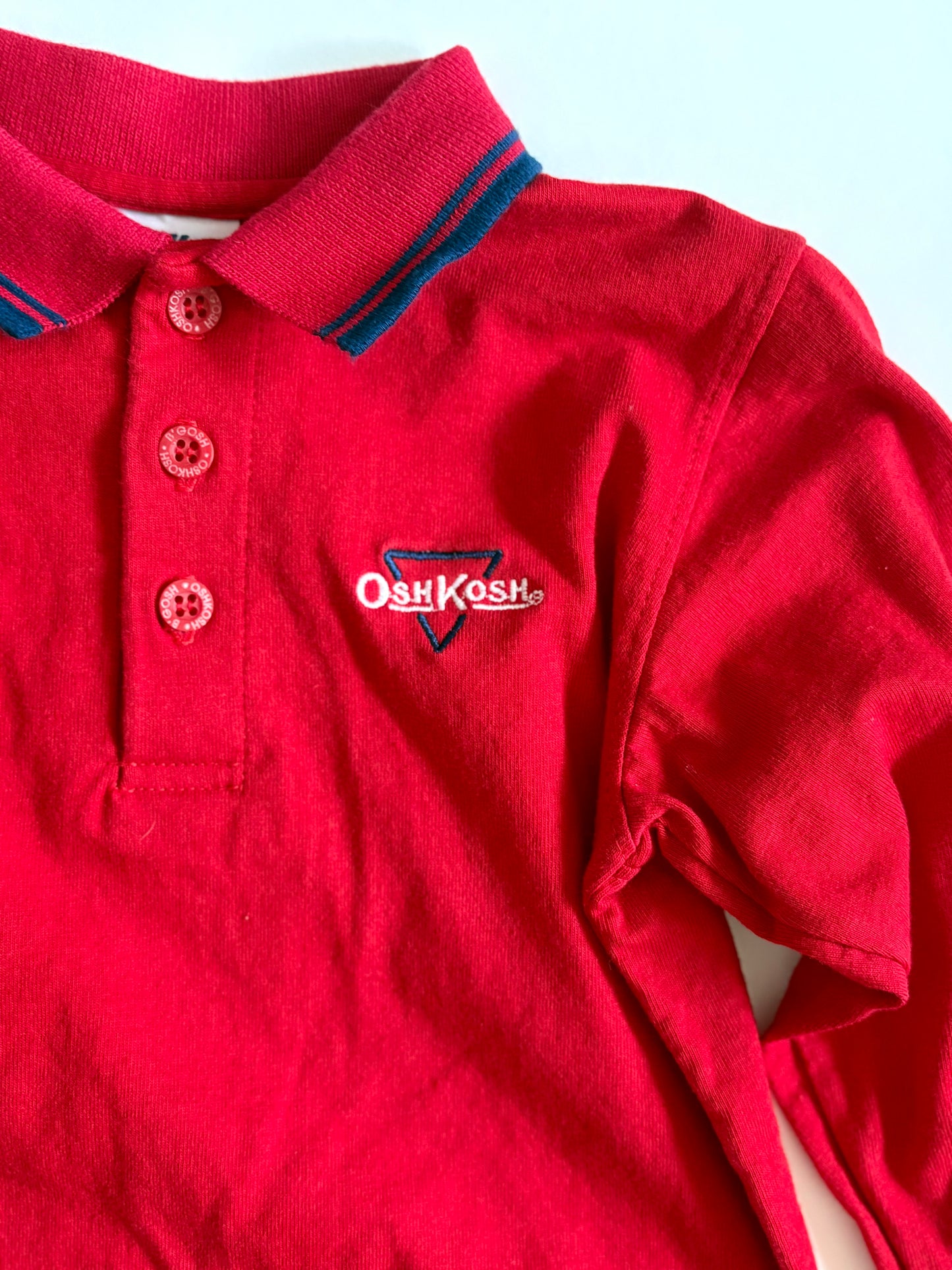Vintage 90s Oshkosh Logo Polo Size 4T