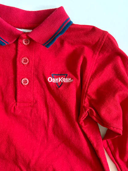Vintage 90s Oshkosh Logo Polo Size 4T