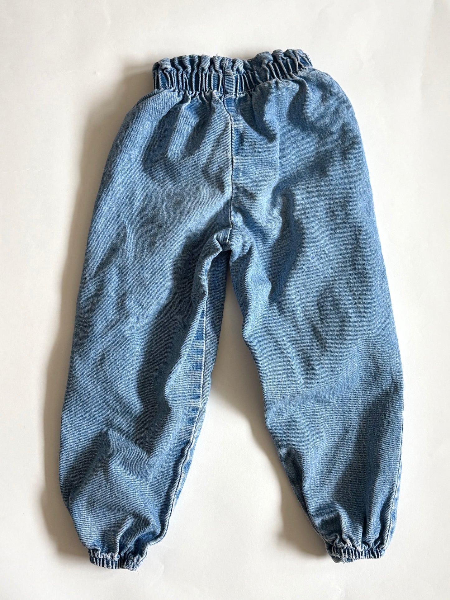 Vintage 80s Cherokee Paperbag Ruffle Jeans Size 4T