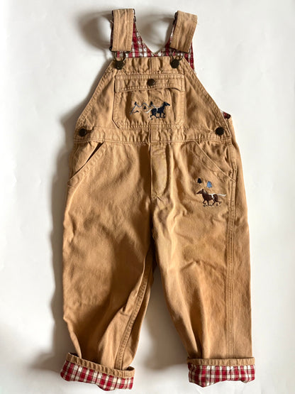 Vintage Y2K Oshkosh Western Overalls Size 3T