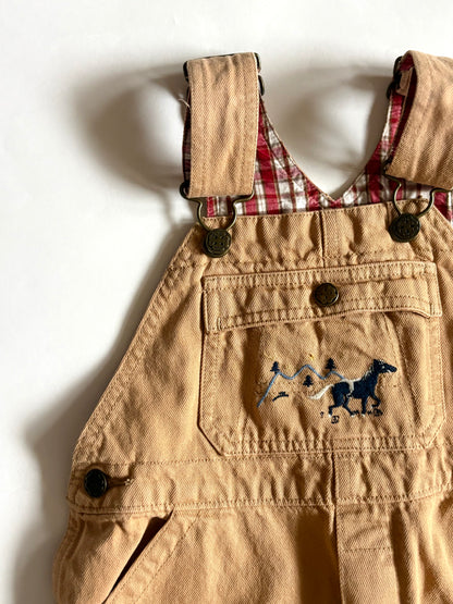 Vintage Y2K Oshkosh Western Overalls Size 3T