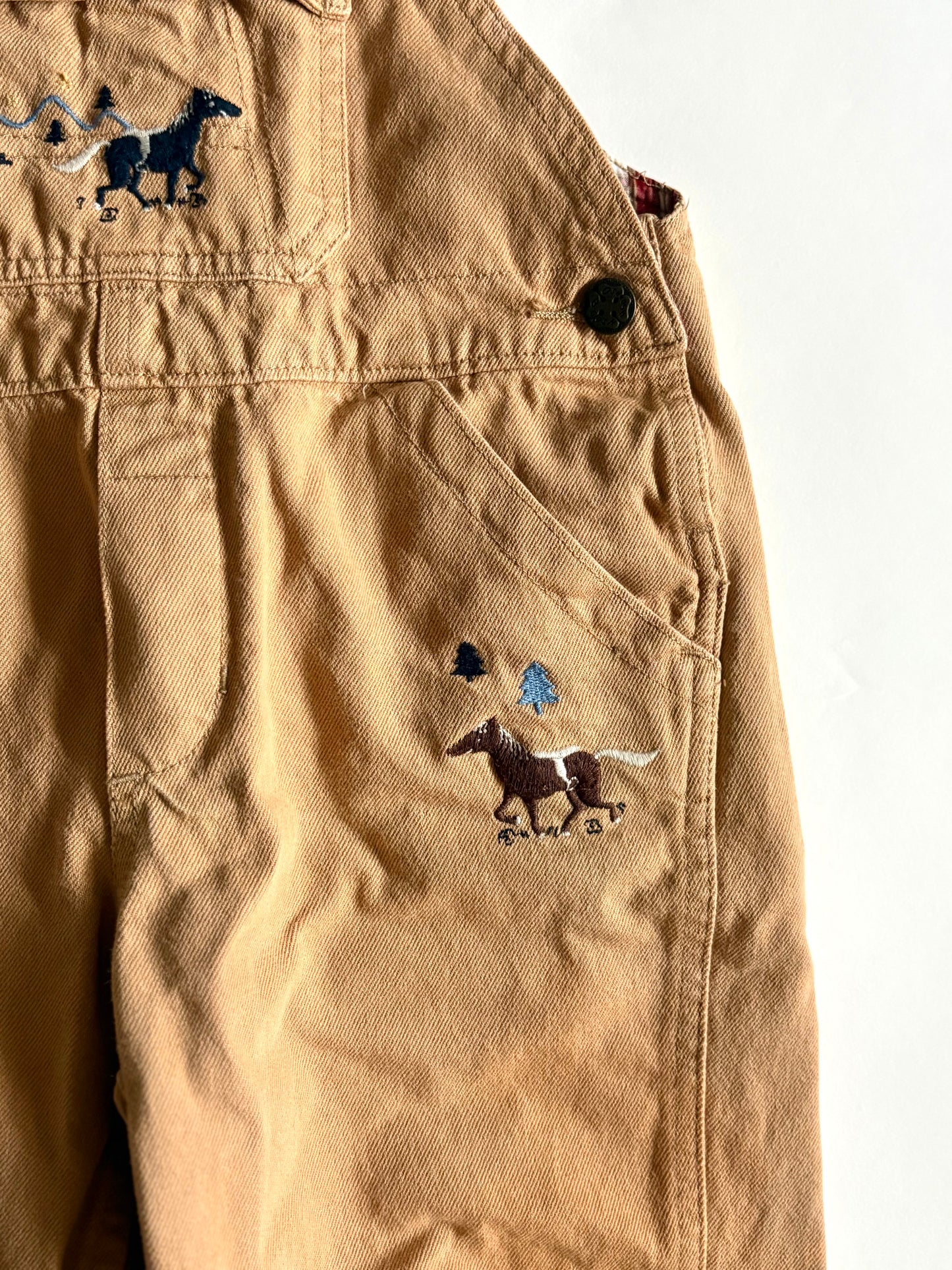 Vintage Y2K Oshkosh Western Overalls Size 3T