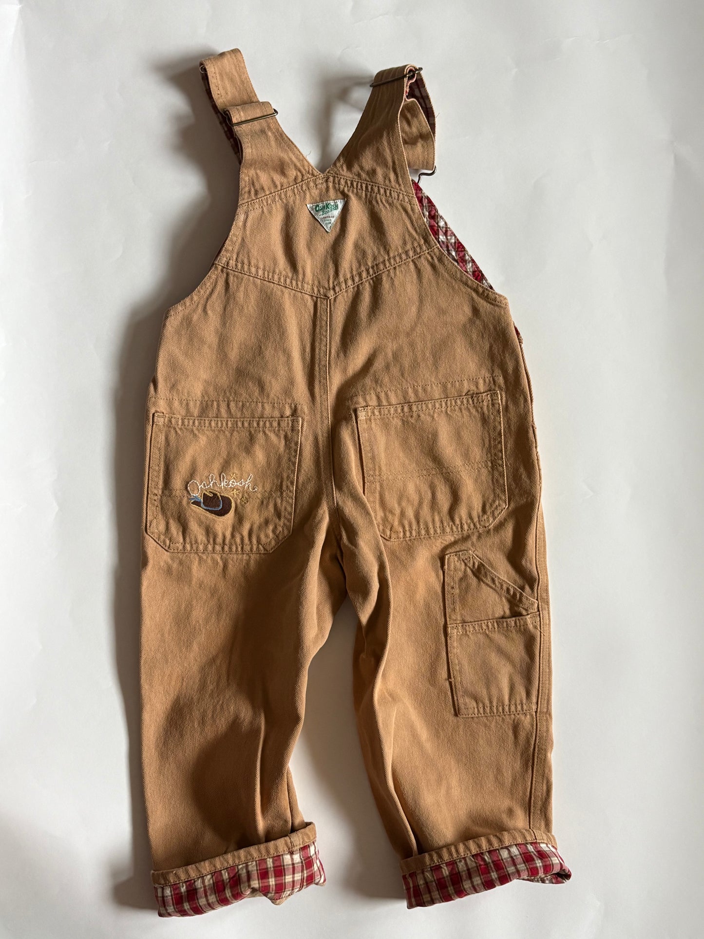 Vintage Y2K Oshkosh Western Overalls Size 3T