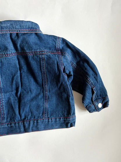 Vintage 90s Mickey Western Denim Jacket Size 2T