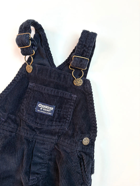 Vintage 90s Black Corduroy Overalls Size 2T