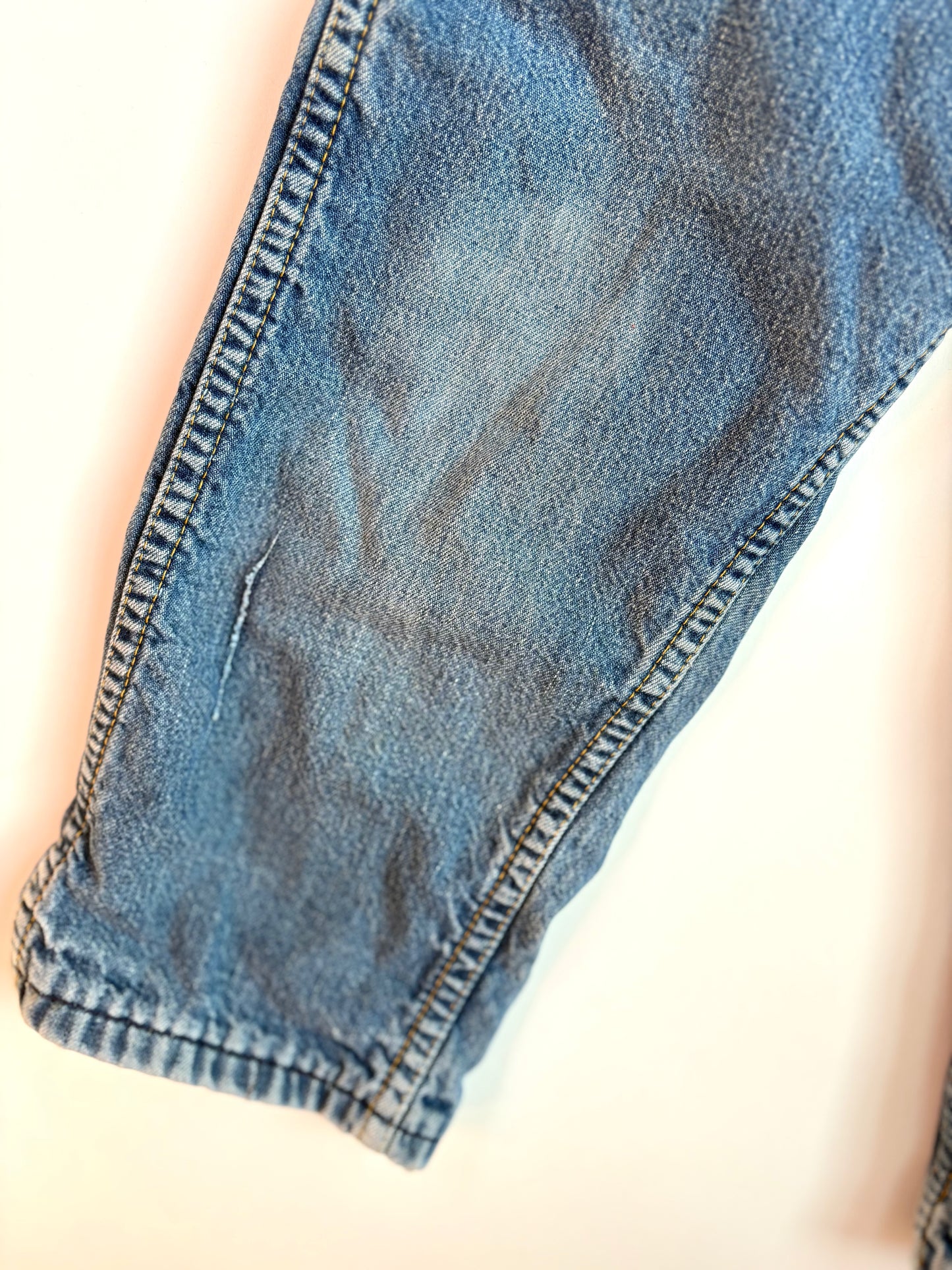 Vintage 80s Pastel Check Lined Overalls Size 3T