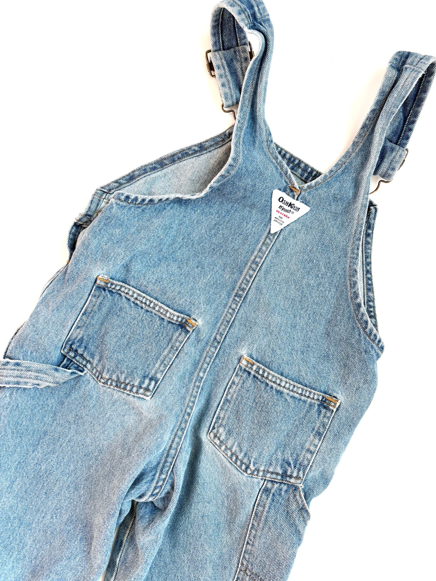 Vintage 90s Oshkosh Classic Denim Overalls Size 4T