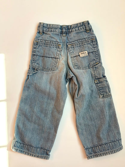 Vintage Y2K Oshkosh Patched Carpenter Denim Size 4T