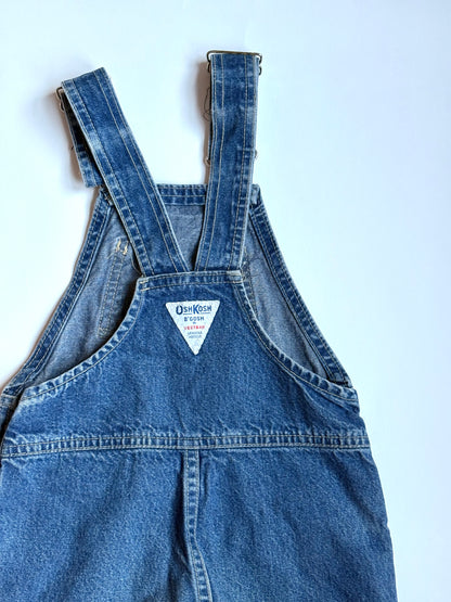 Vintage 80s Oshkosh Denim Overalls w/ TCV Patches Size 6