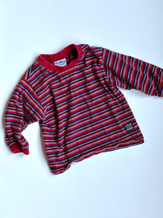 Vintage 90s Oshkosh Striped Long Sleeve Tee Size 12 months