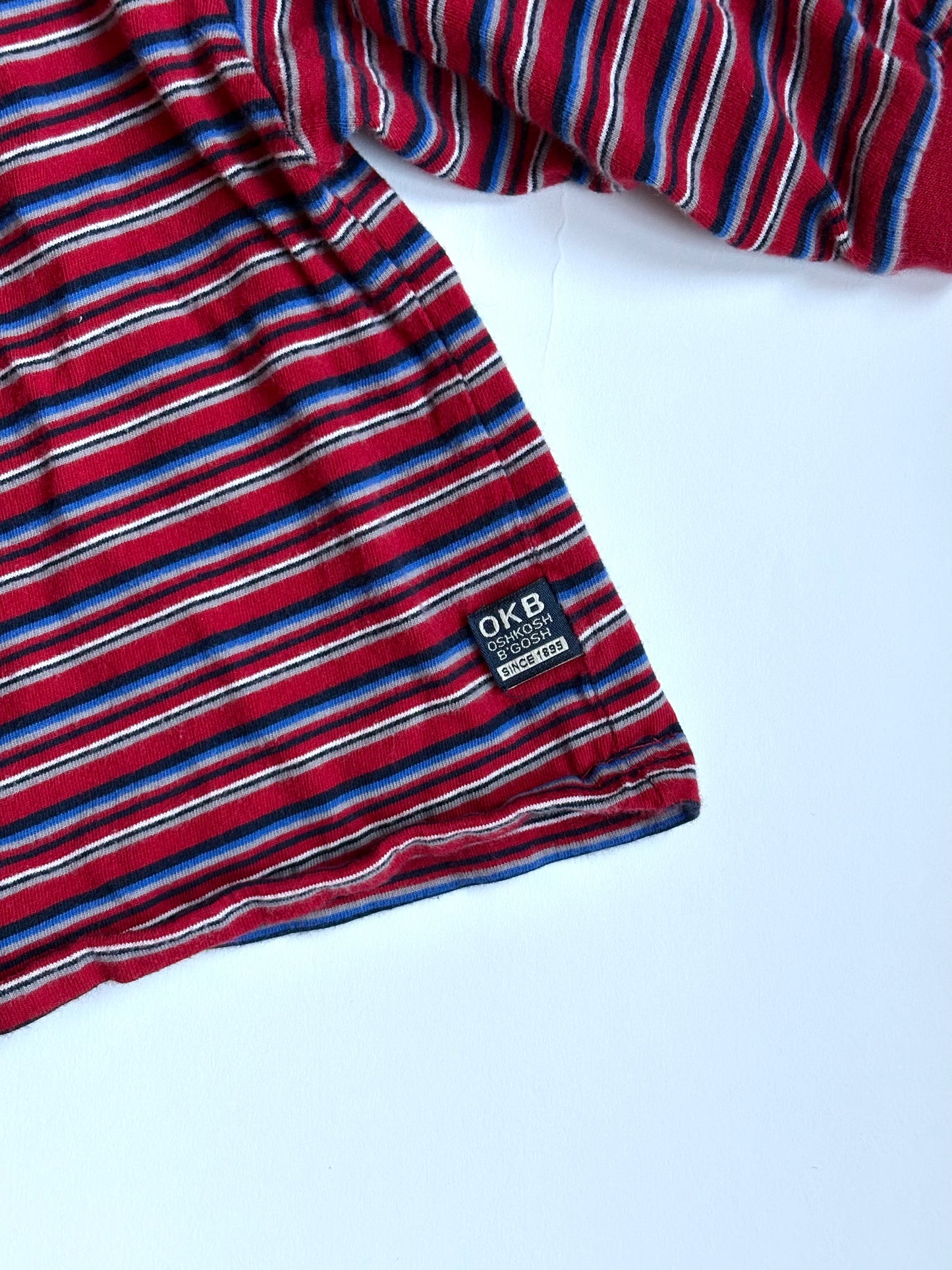 Vintage 90s Oshkosh Striped Long Sleeve Tee Size 12 months
