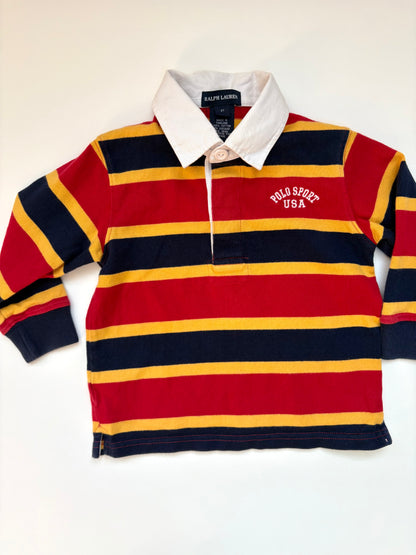 Ralph Lauren Polo Sport Striped Rugby Size 2T