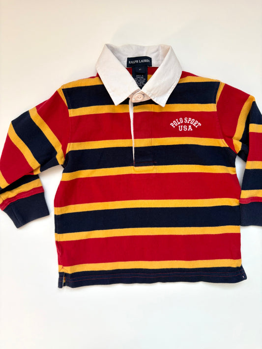 Ralph Lauren Polo Sport Striped Rugby Size 2T